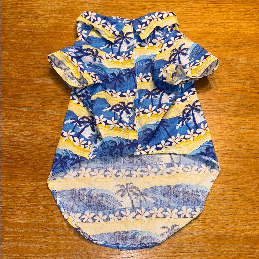 Tropical Blue and Yellow Dog Shirt